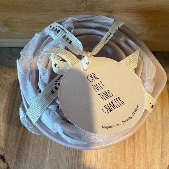 Rae Dunn LAVENDER Ceramic Measuring Cups - Picture 2 of 2